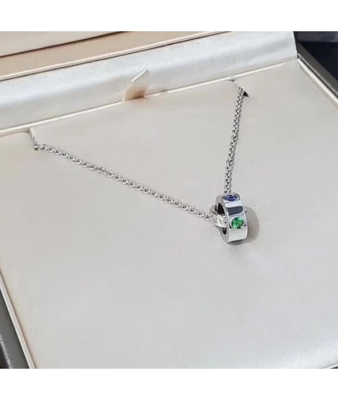BVLGARI Серебряная подвеска из белого золота, фото 2