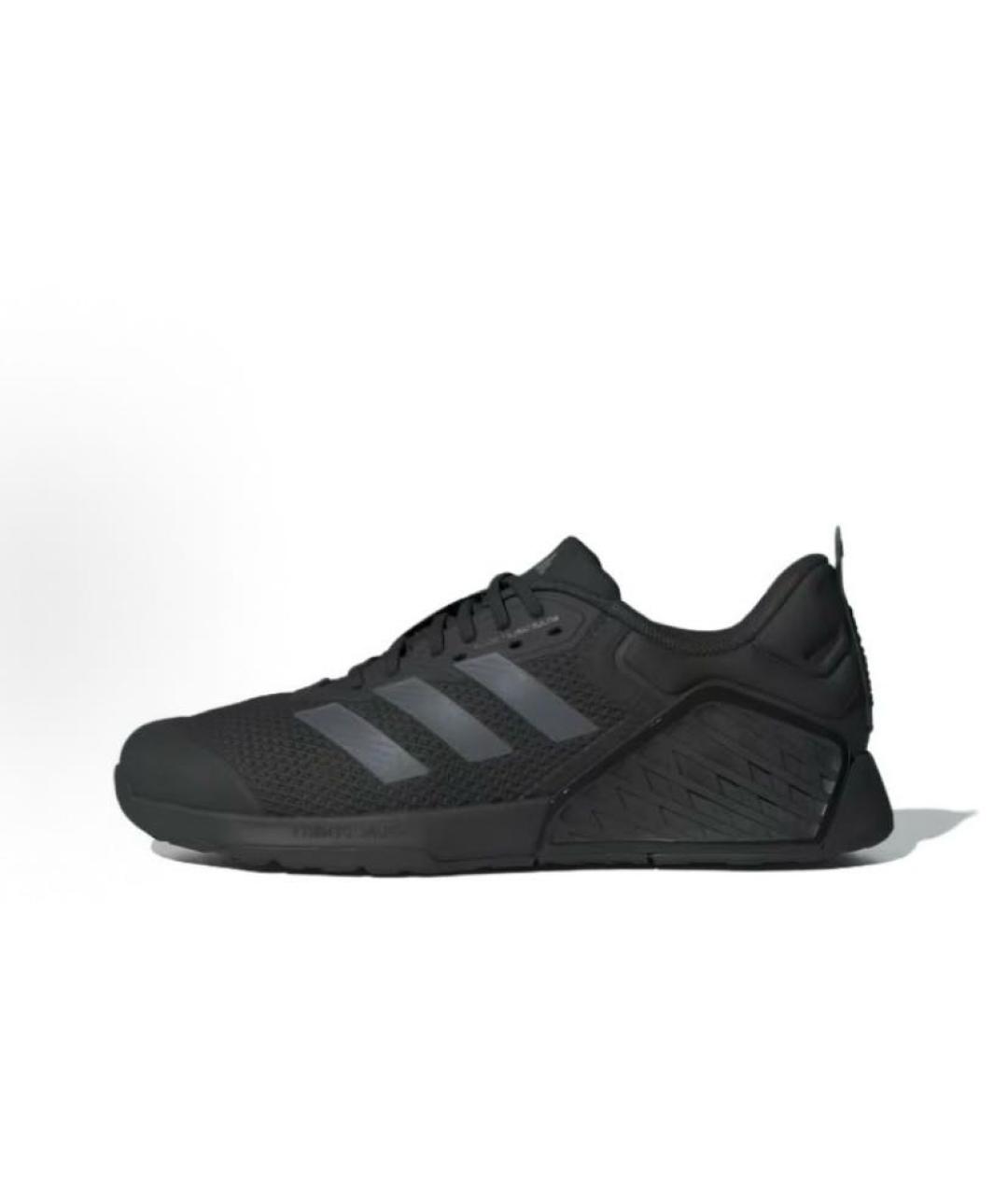ADIDAS Черные текстильные низкие кроссовки / кеды, фото 3