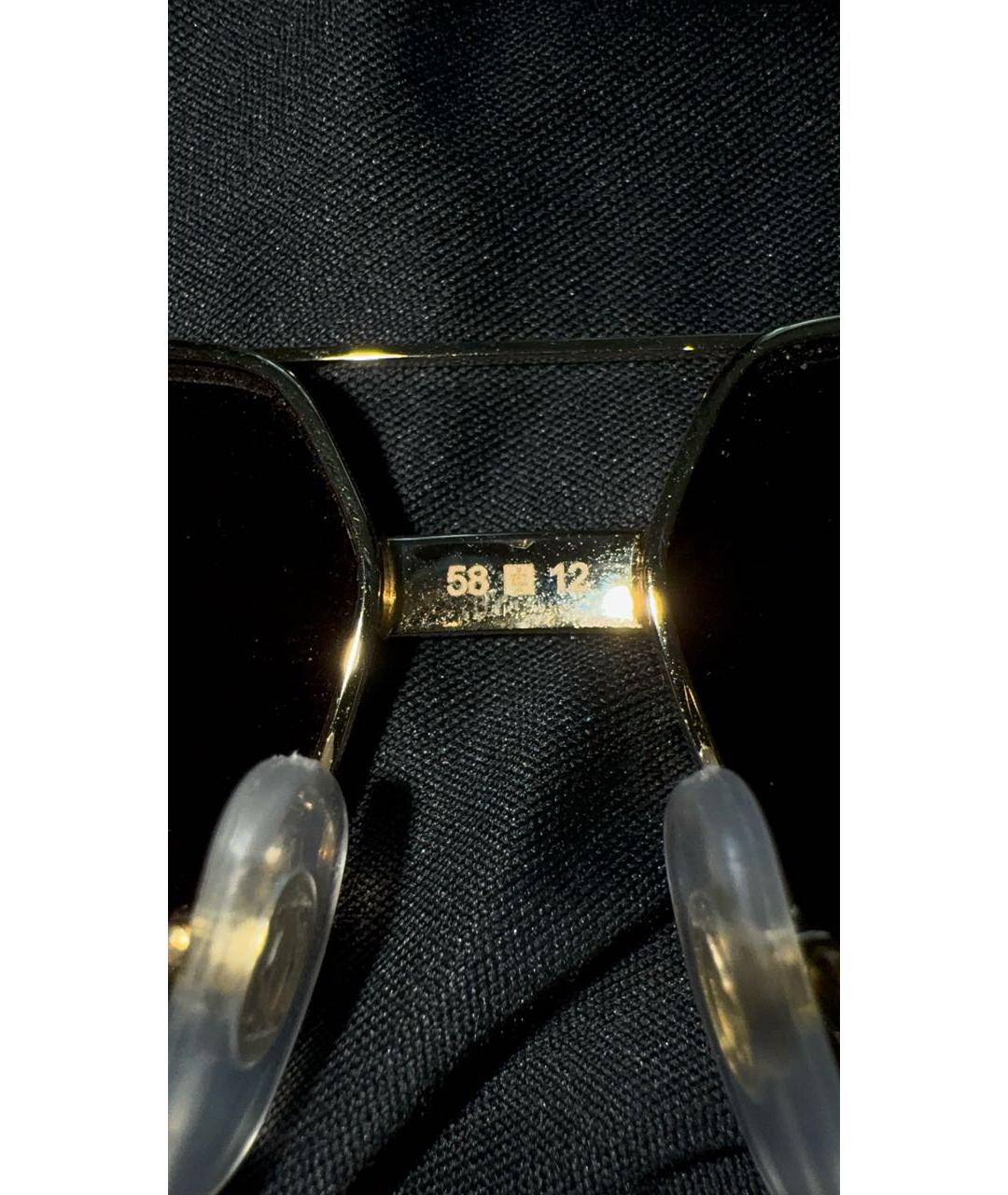 CARTIER Золотые металлические солнцезащитные очки, фото 8