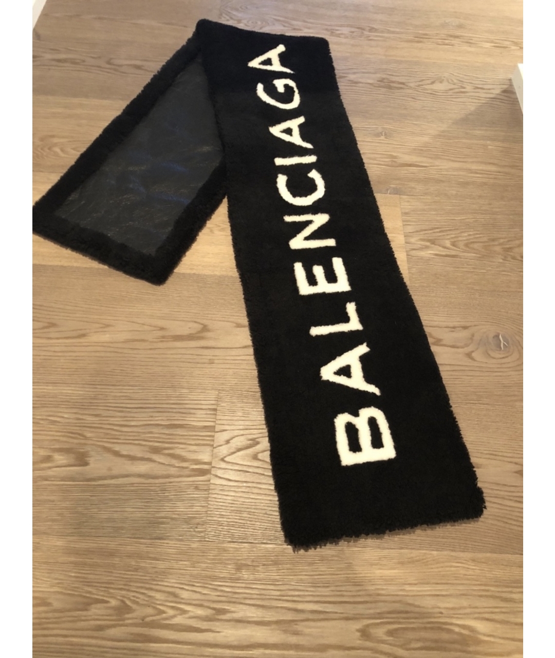 BALENCIAGA Черный шарф, фото 2