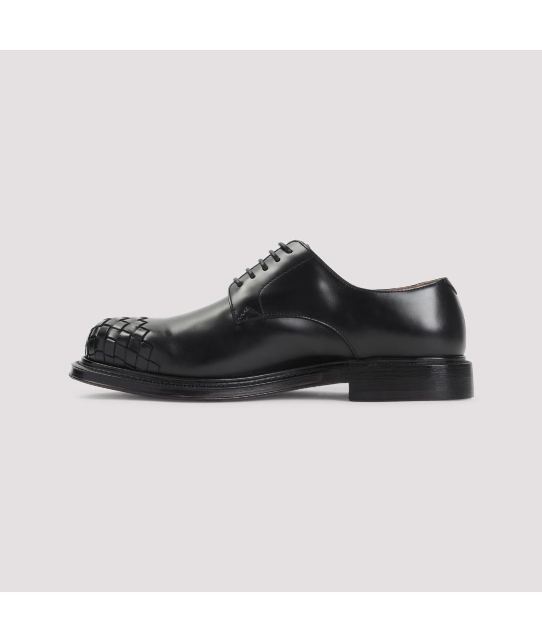 BOTTEGA VENETA Черные кожаные туфли, фото 2