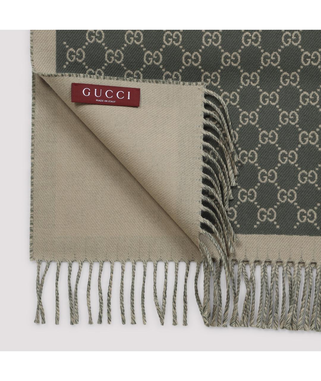 GUCCI Мульти шерстяной шарф, фото 5