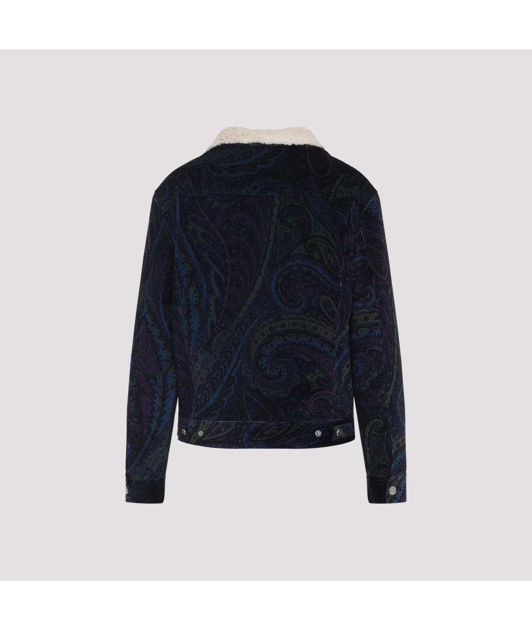 ETRO Темно-синяя хлопковая куртка, фото 4