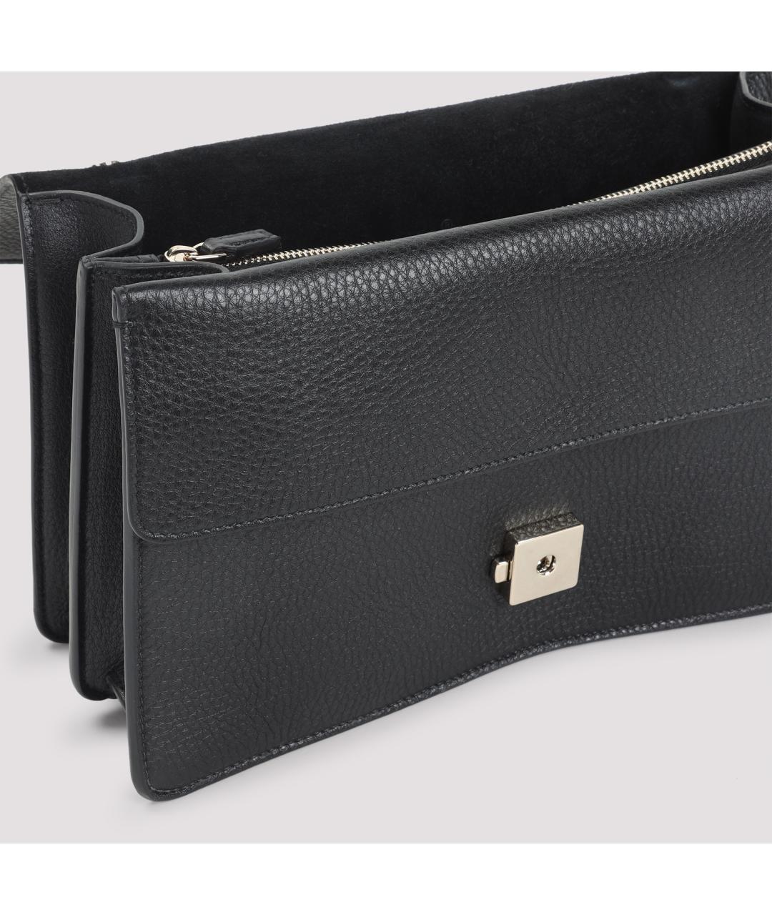 GUCCI Черная кожаная сумка через плечо, фото 5