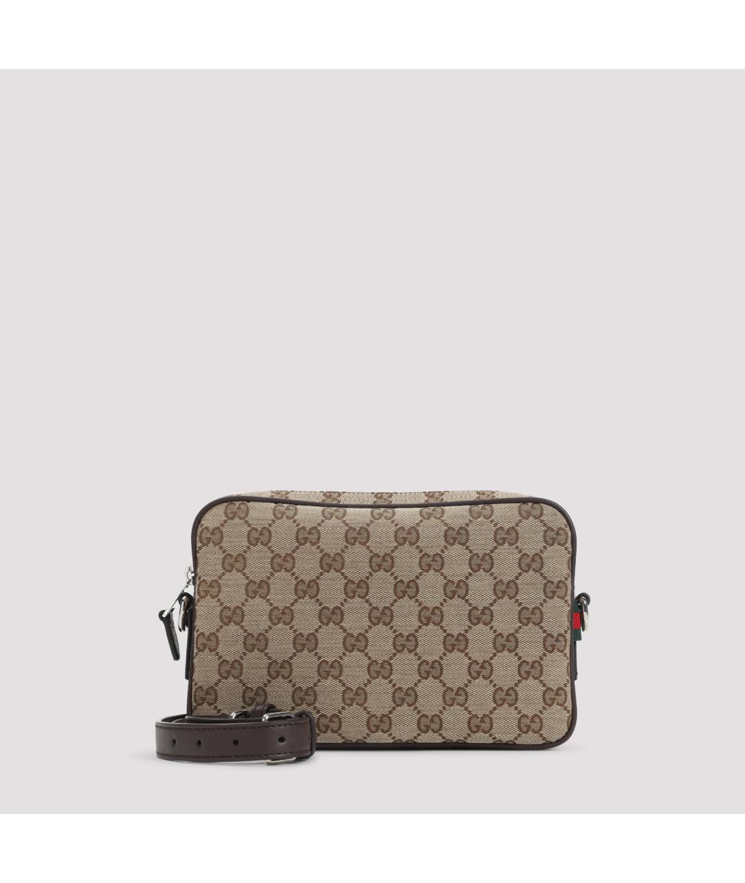 GUCCI Бежевая тканевая сумка на плечо, фото 2