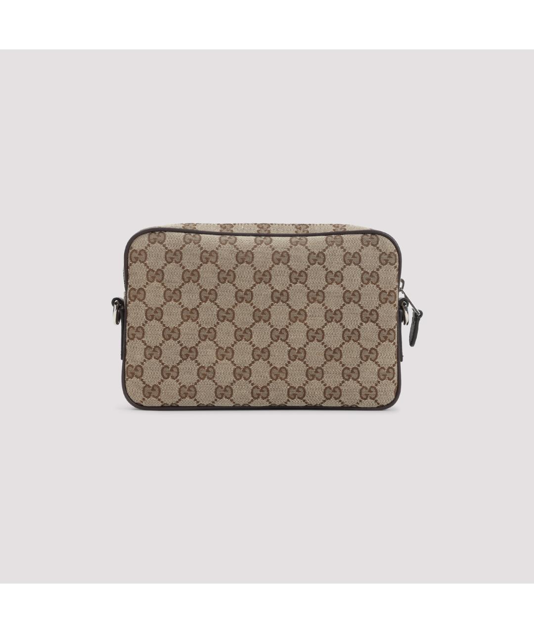GUCCI Бежевая тканевая сумка на плечо, фото 4