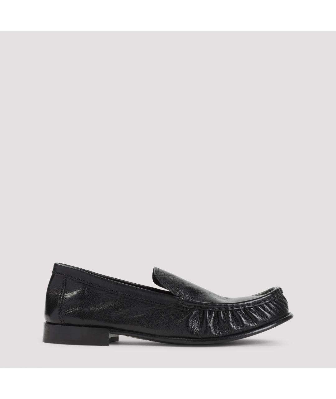 MIU MIU Черные кожаные лоферы, фото 2