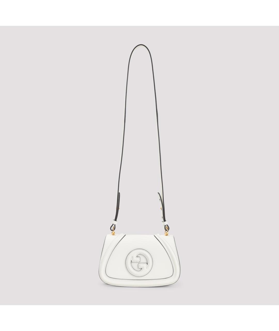 GUCCI Белая кожаная сумка через плечо, фото 3