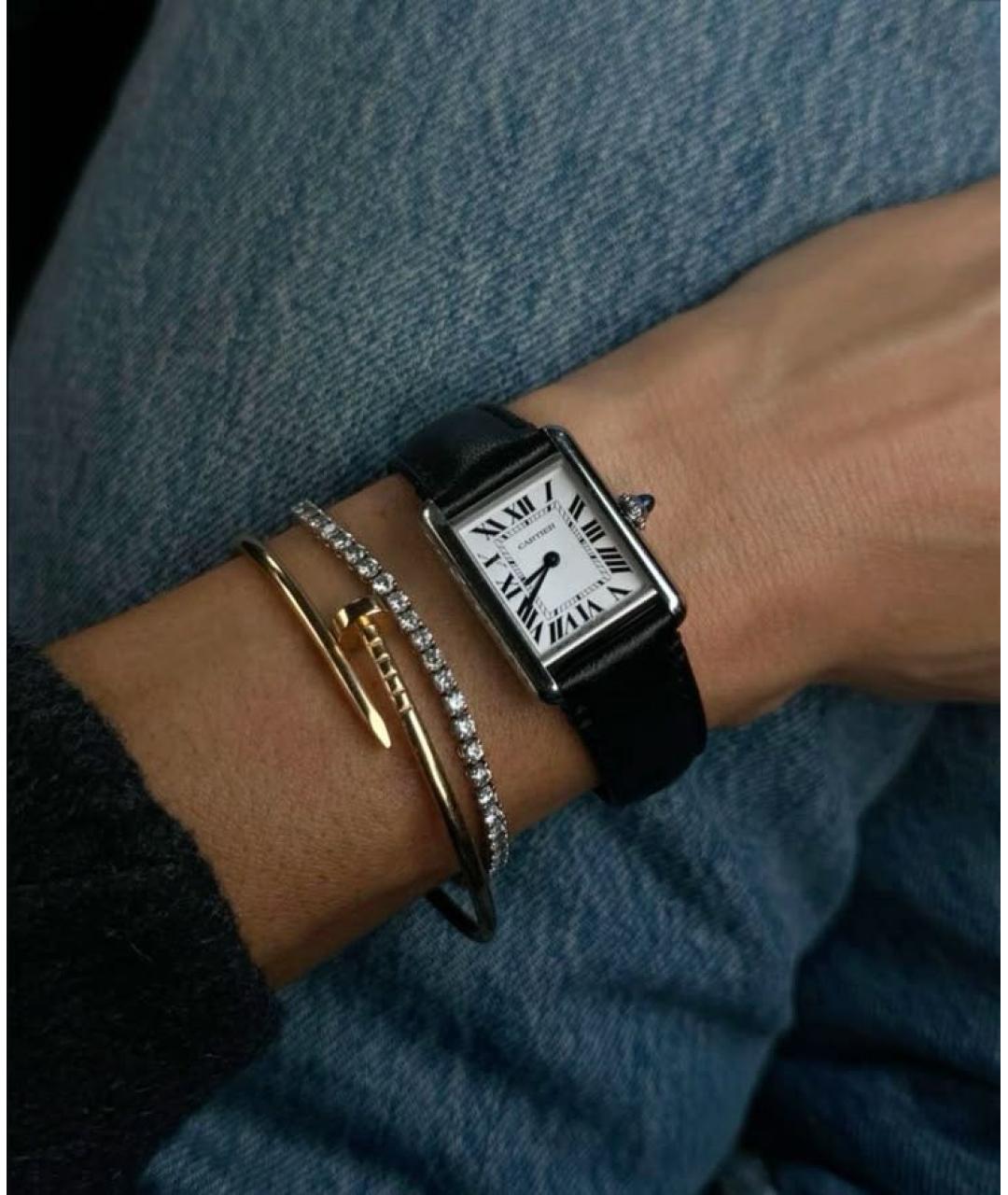 CARTIER Серебряные металлические часы, фото 4