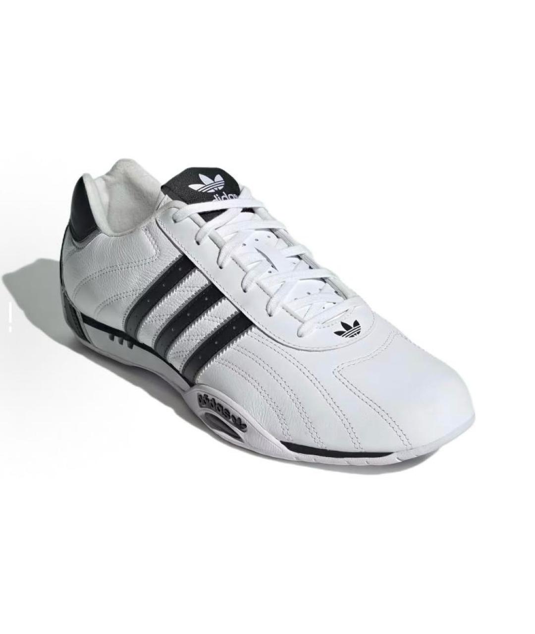 ADIDAS Белые кожаные низкие кроссовки / кеды, фото 4