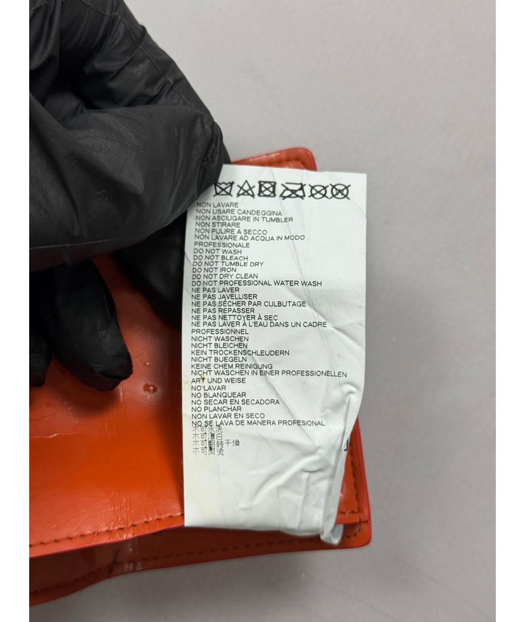MM6 MAISON MARGIELA Красный кошелек из лакированной кожи, фото 8