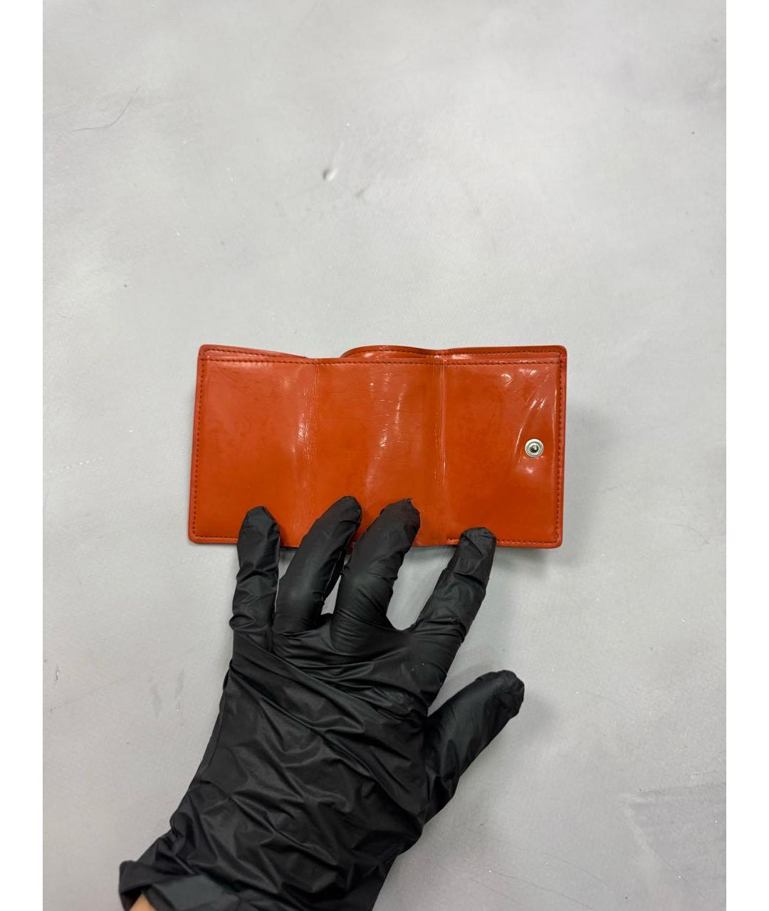 MM6 MAISON MARGIELA Красный кошелек из лакированной кожи, фото 4