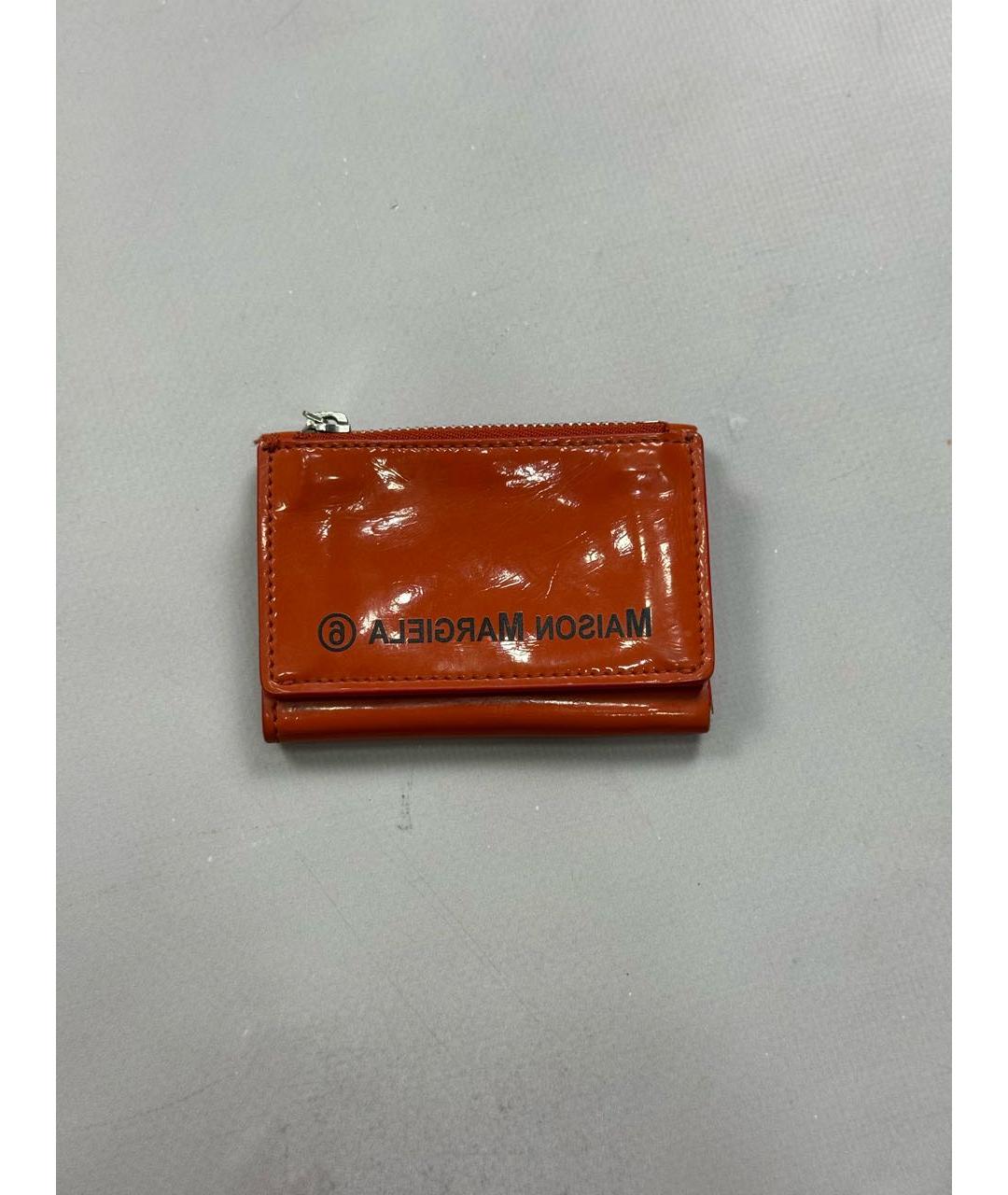 MM6 MAISON MARGIELA Красный кошелек из лакированной кожи, фото 9