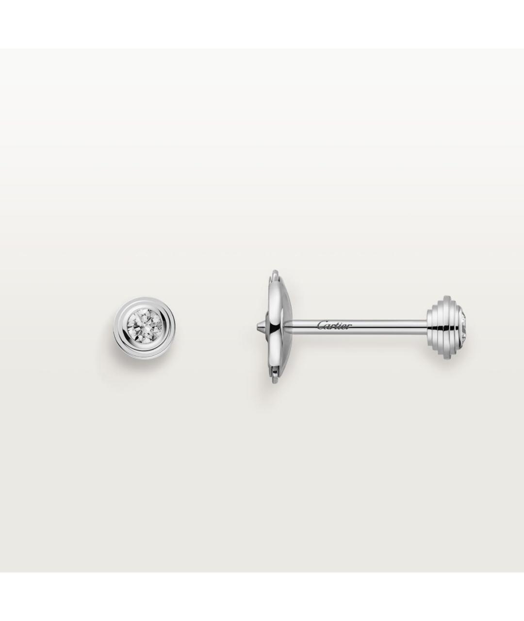 CARTIER Серебряные серьги из белого золота, фото 3
