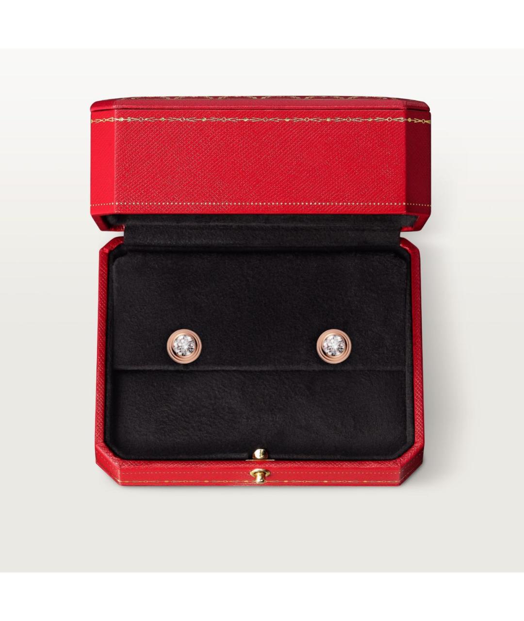 CARTIER Зеленые серьги из розового золота, фото 5