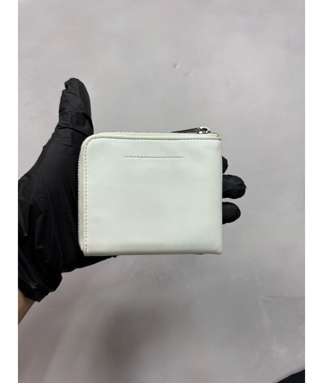 MM6 MAISON MARGIELA Белый кожаный кошелек, фото 2