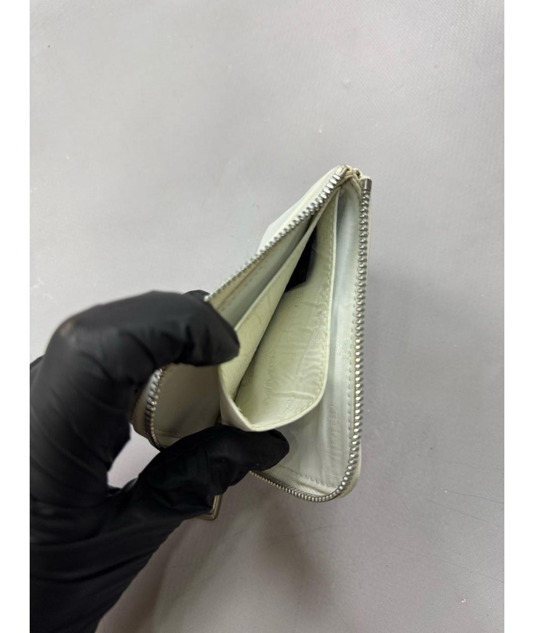 MM6 MAISON MARGIELA Белый кожаный кошелек, фото 4