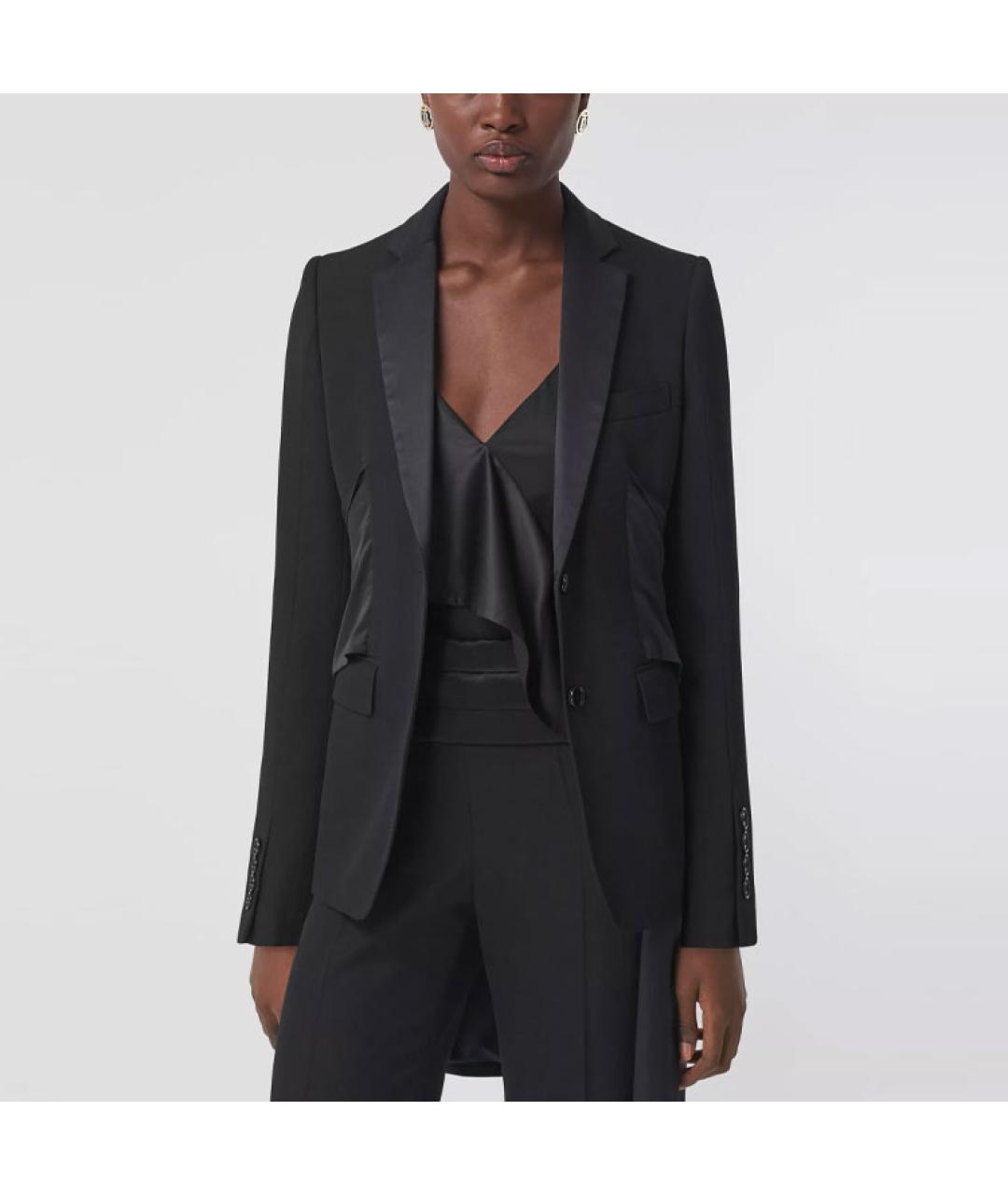 BURBERRY Черный шерстяной жакет/пиджак, фото 3