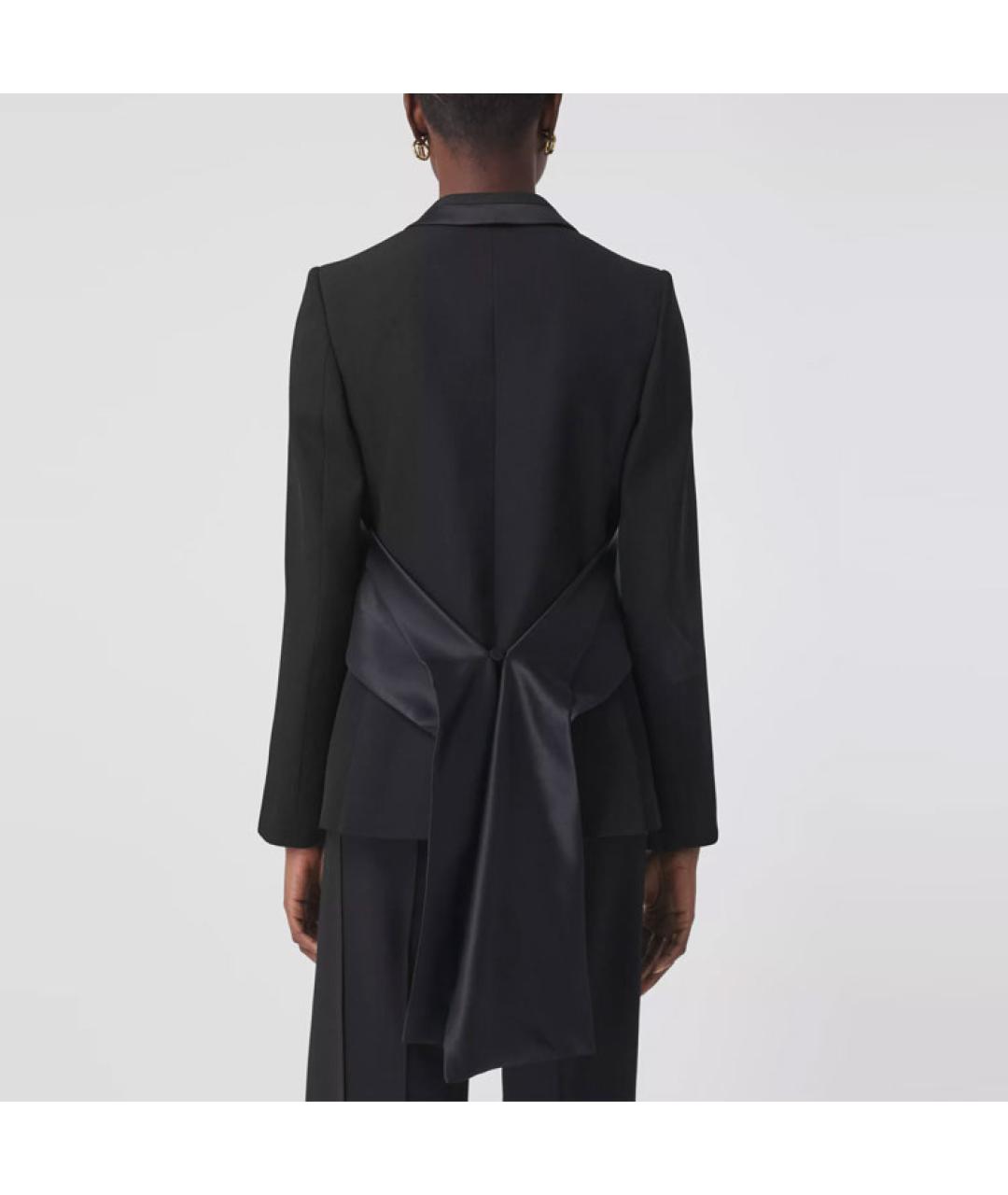 BURBERRY Черный шерстяной жакет/пиджак, фото 2