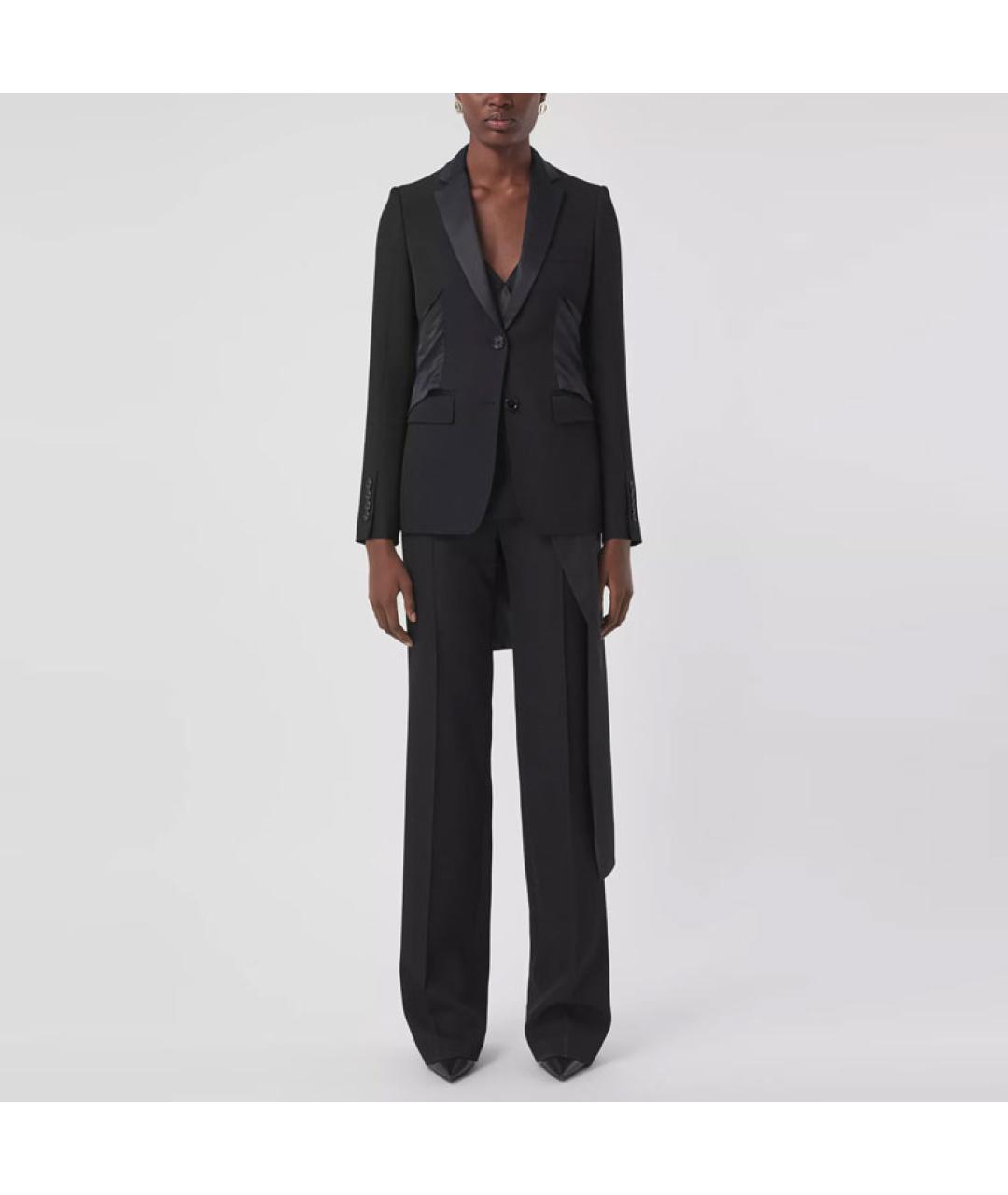 BURBERRY Черный шерстяной жакет/пиджак, фото 4