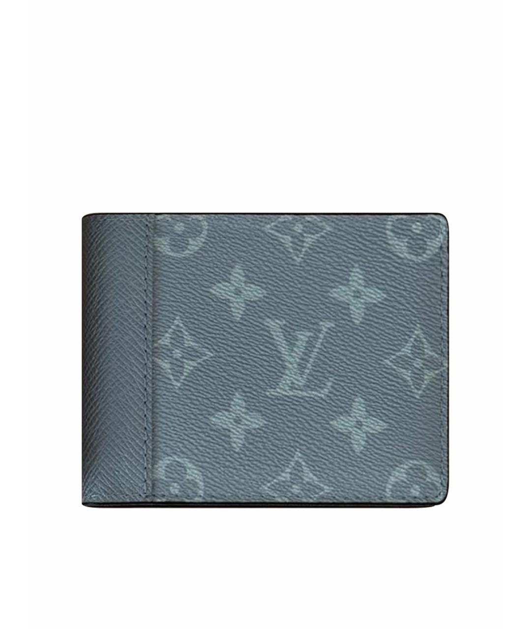 LOUIS VUITTON Бирюзовый кожаный кошелек, фото 1