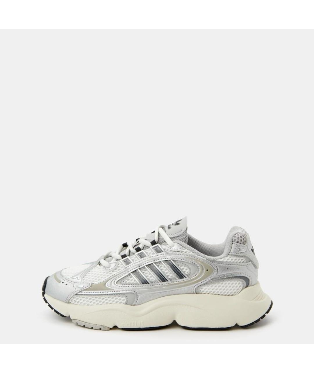 ADIDAS Серебряные текстильные низкие кроссовки / кеды, фото 2