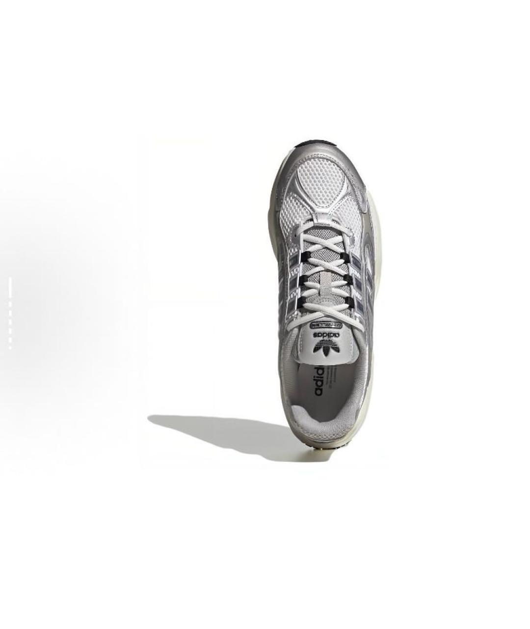 ADIDAS Серебряные текстильные низкие кроссовки / кеды, фото 5