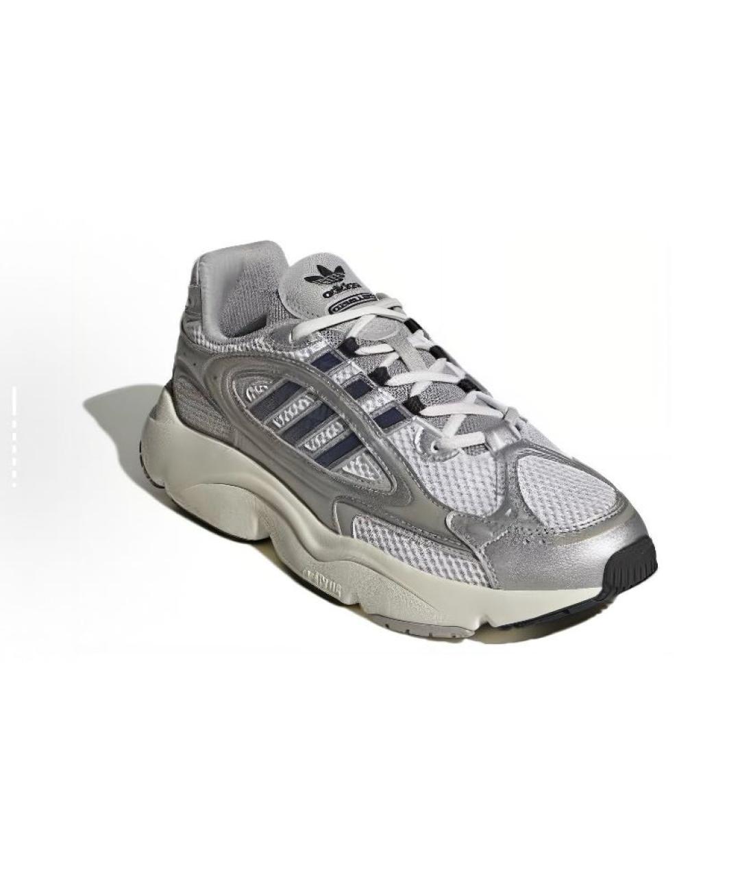 ADIDAS Серебряные текстильные низкие кроссовки / кеды, фото 4