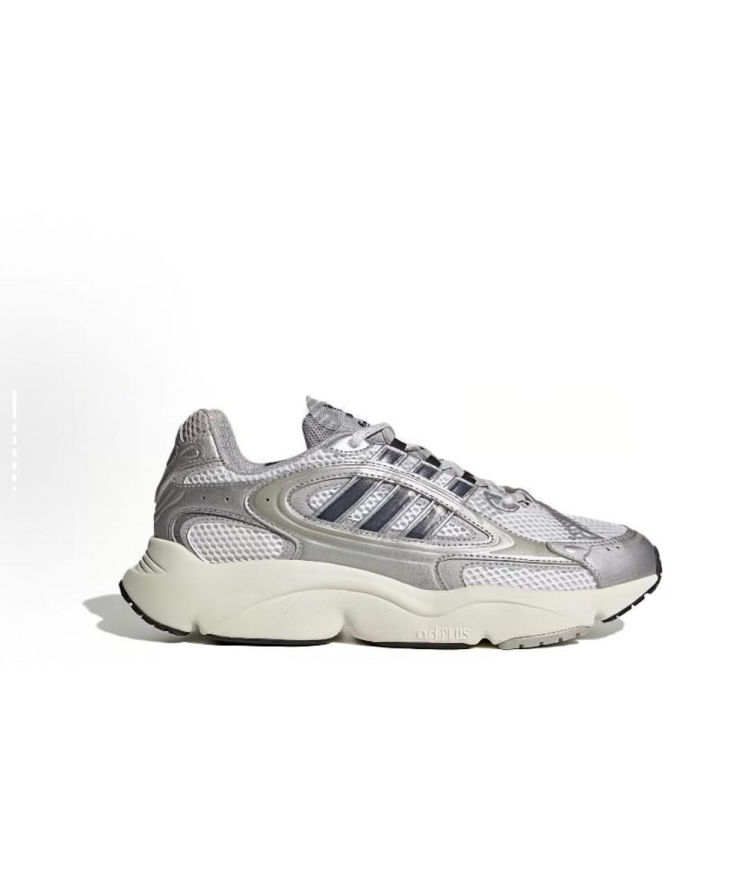 ADIDAS Серебряные текстильные низкие кроссовки / кеды, фото 8