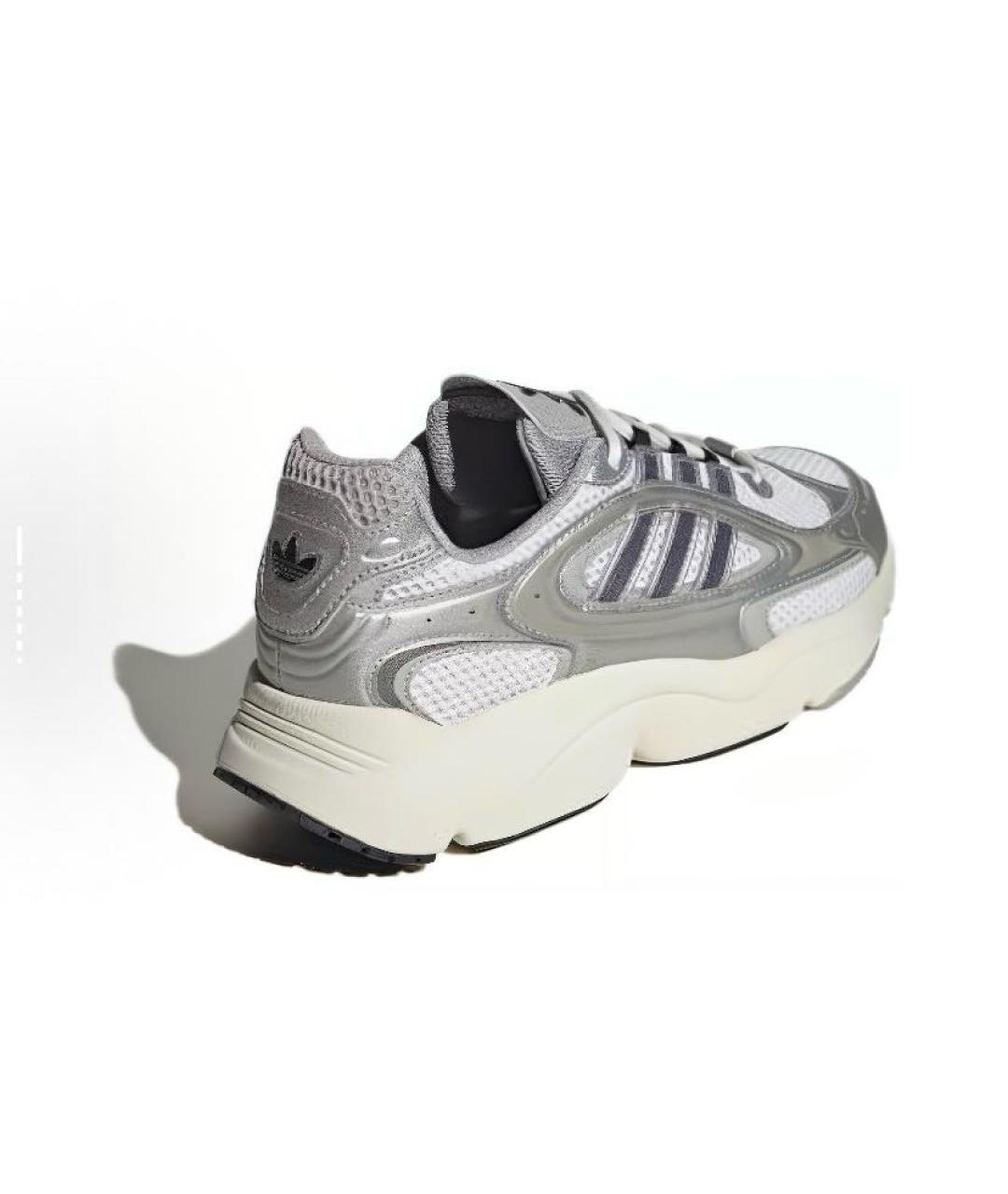 ADIDAS Серебряные текстильные низкие кроссовки / кеды, фото 6