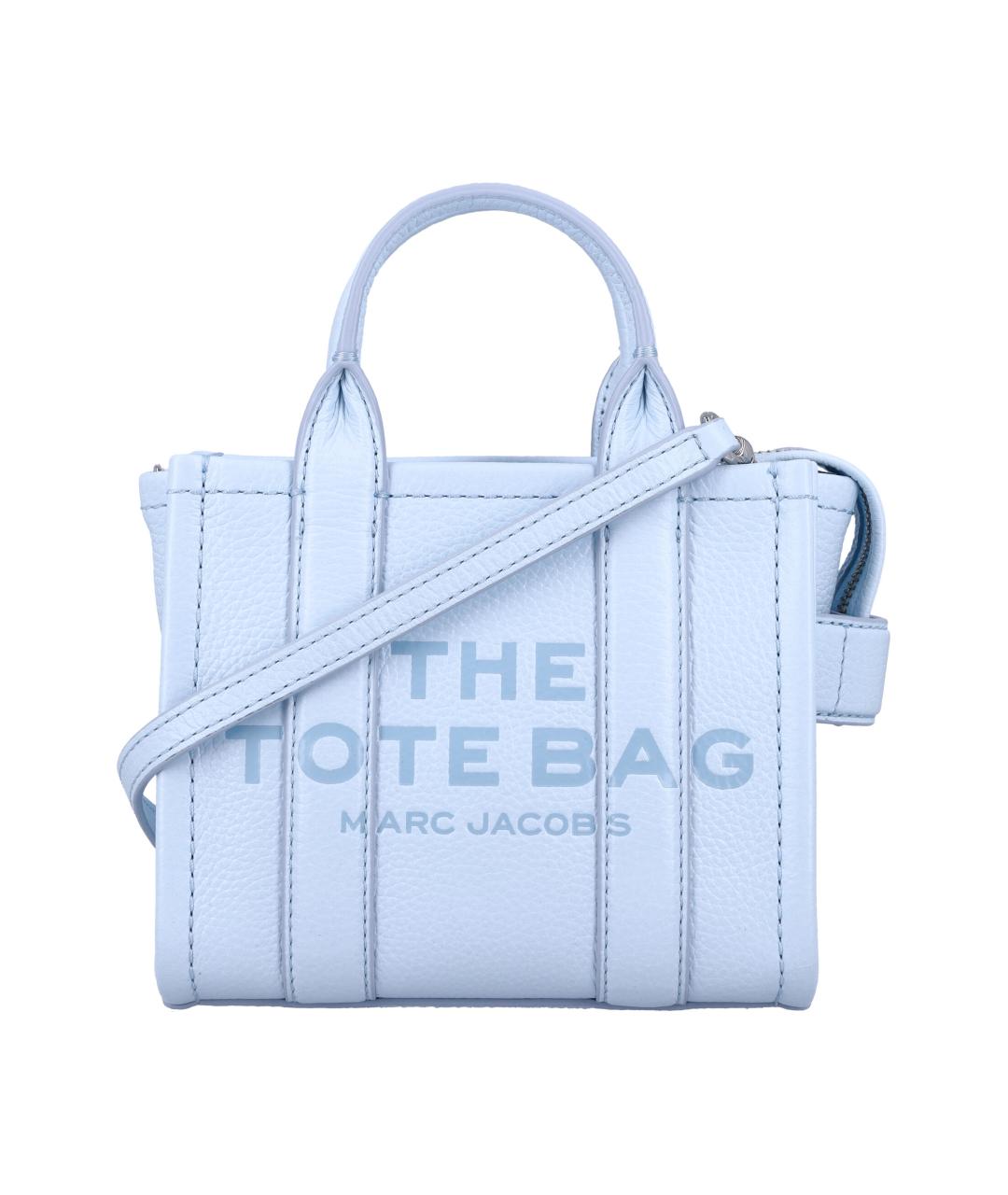 MARC JACOBS Голубая кожаная сумка тоут, фото 1