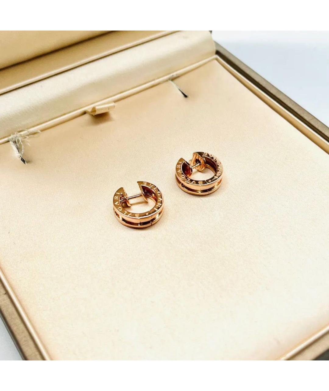 BVLGARI Золотые серьги из розового золота, фото 4
