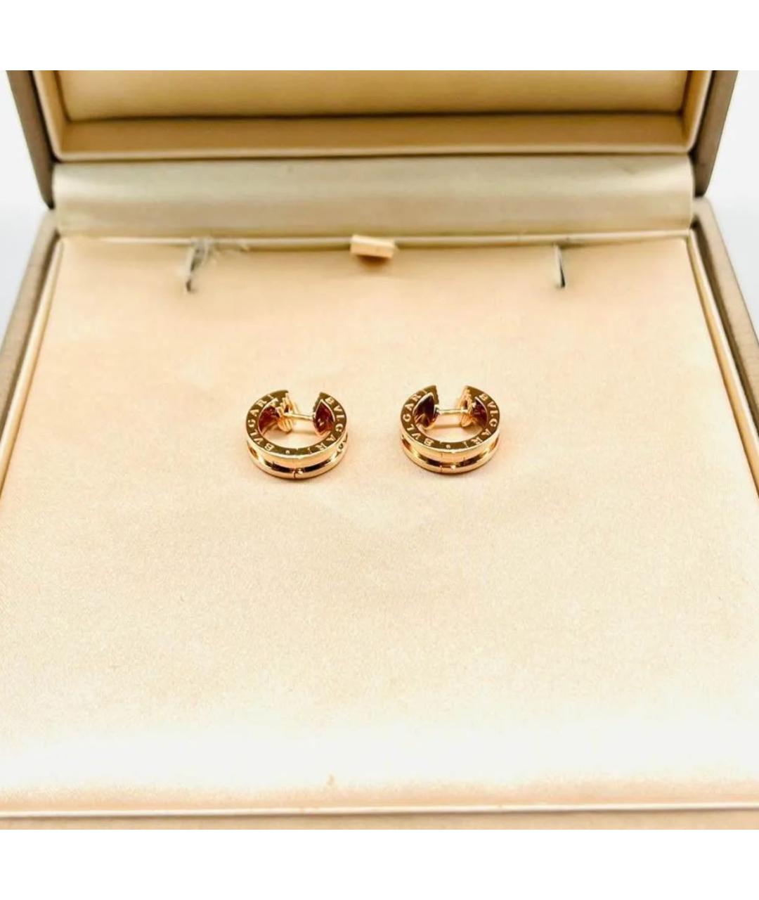 BVLGARI Золотые серьги из розового золота, фото 3