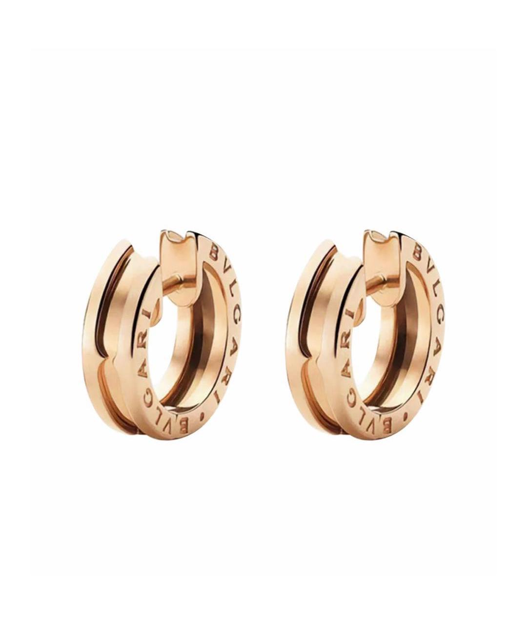 BVLGARI Золотые серьги из розового золота, фото 1