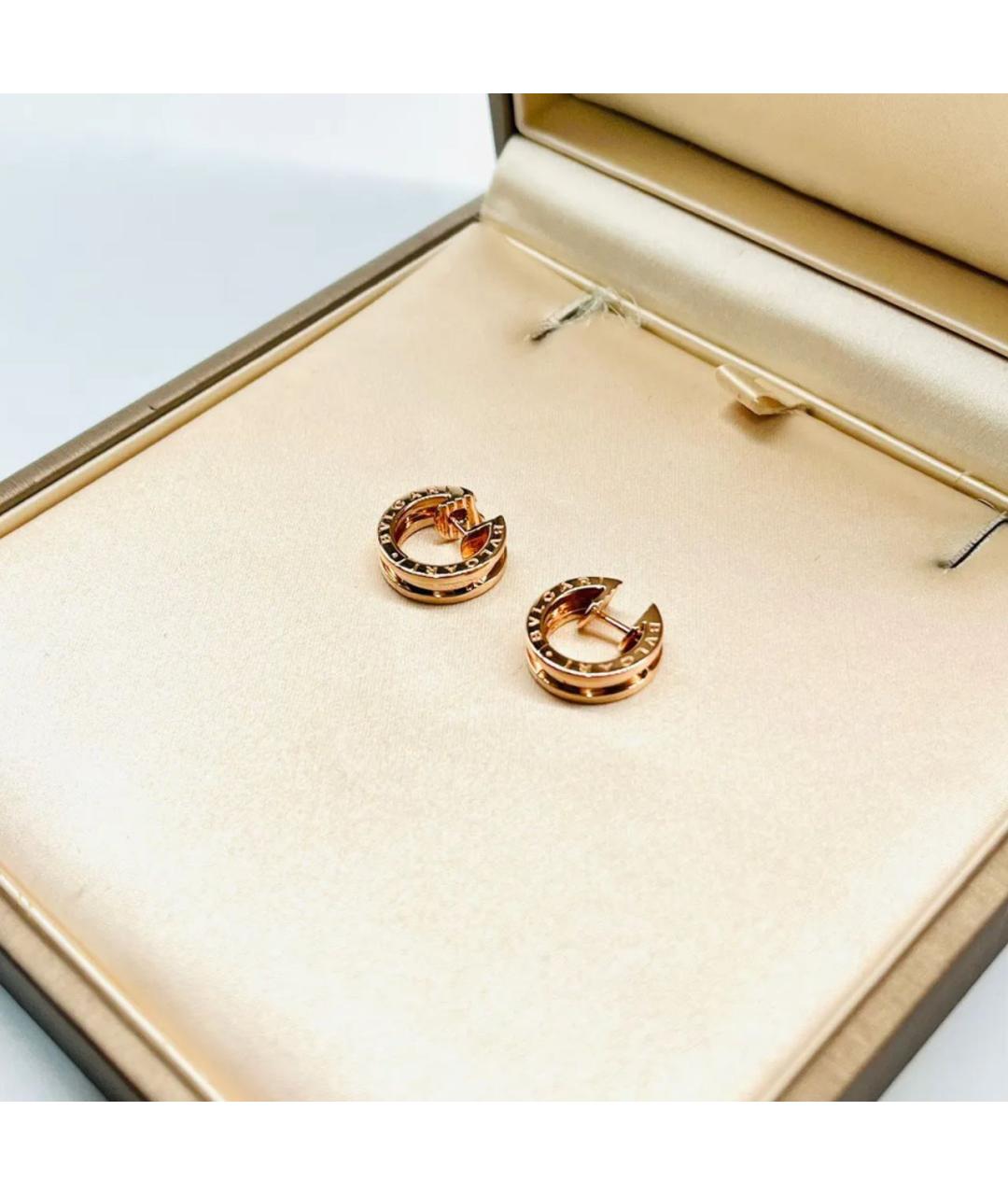 BVLGARI Золотые серьги из розового золота, фото 2
