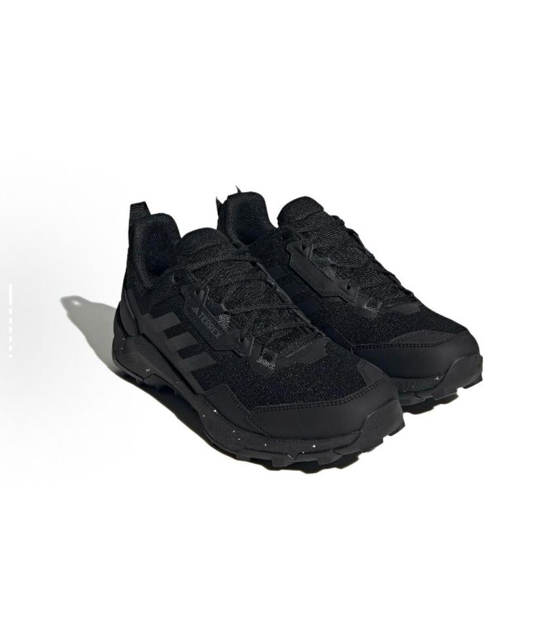 ADIDAS Черные текстильные низкие кроссовки / кеды, фото 5