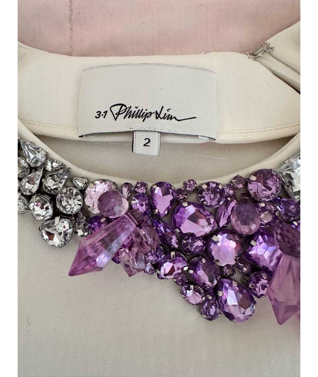 3.1 PHILLIP LIM Белая синтетическая блузы, фото 6