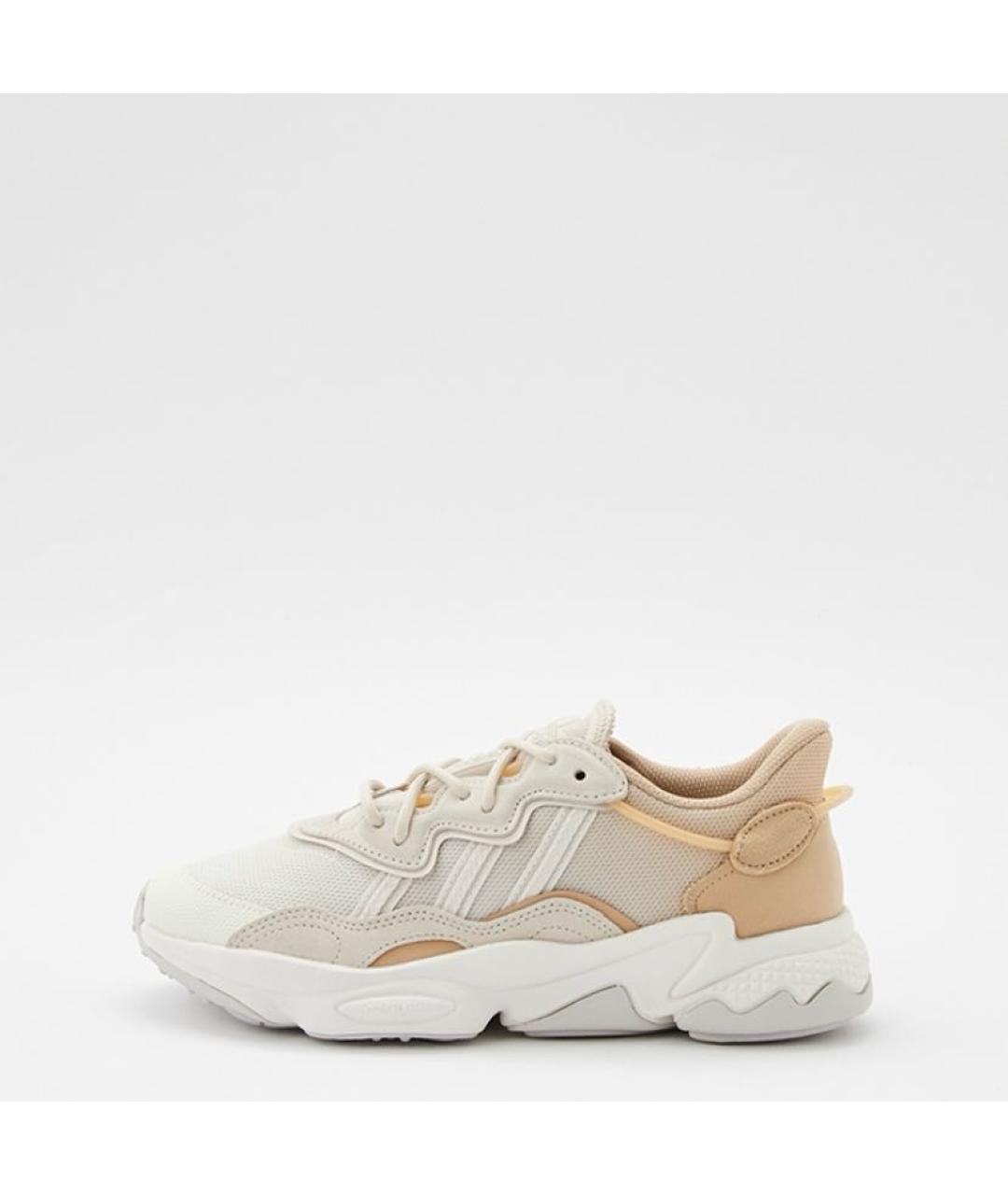 ADIDAS Бежевые текстильные низкие кроссовки / кеды, фото 2