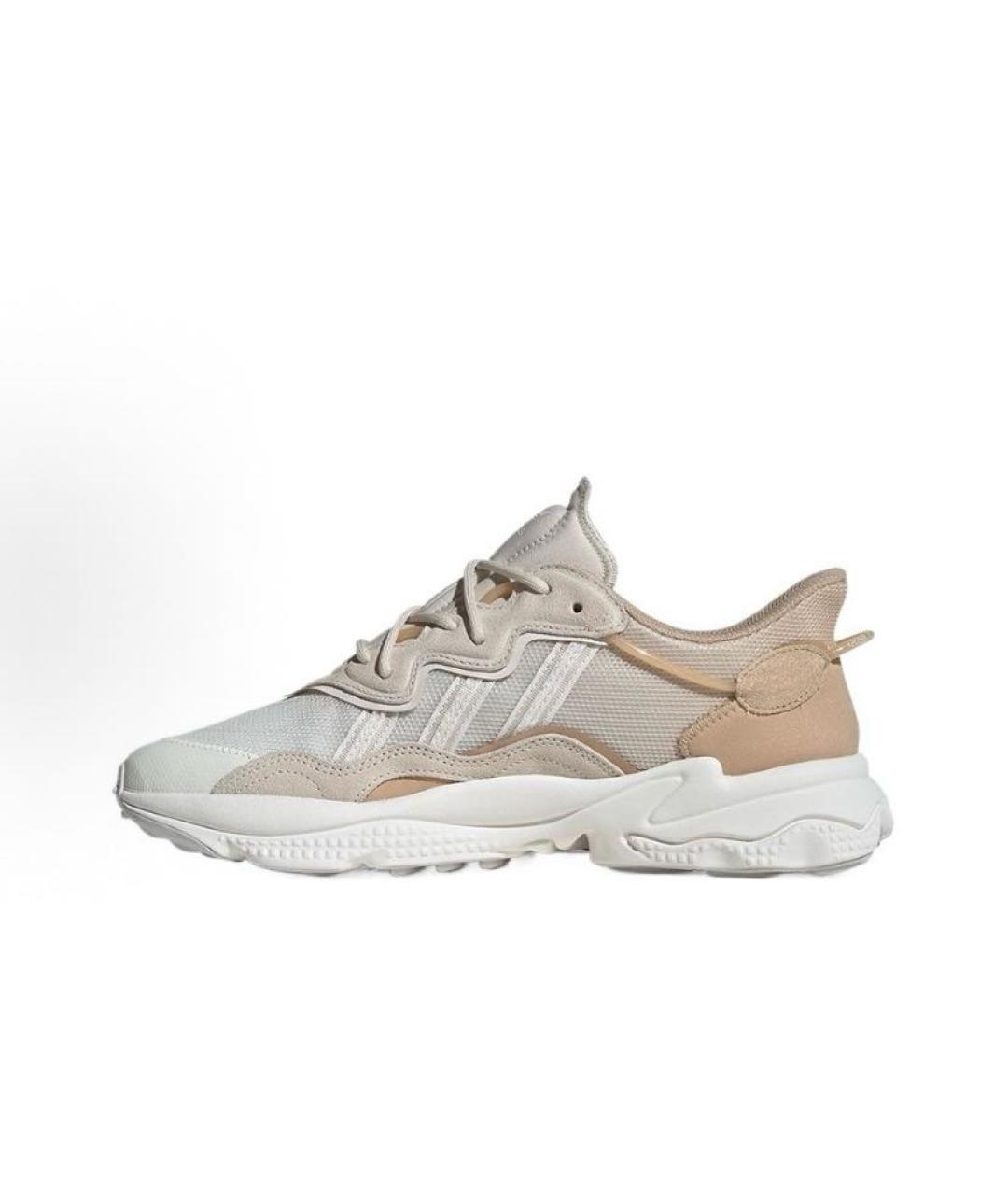 ADIDAS Бежевые текстильные низкие кроссовки / кеды, фото 3