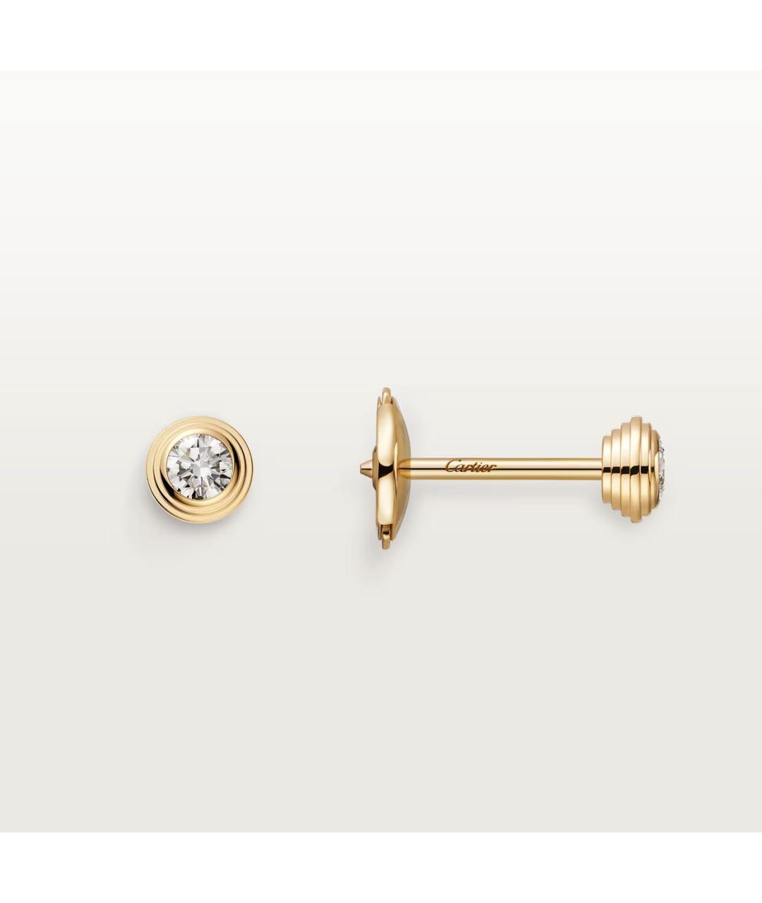 CARTIER Золотые серьги из желтого золота, фото 5