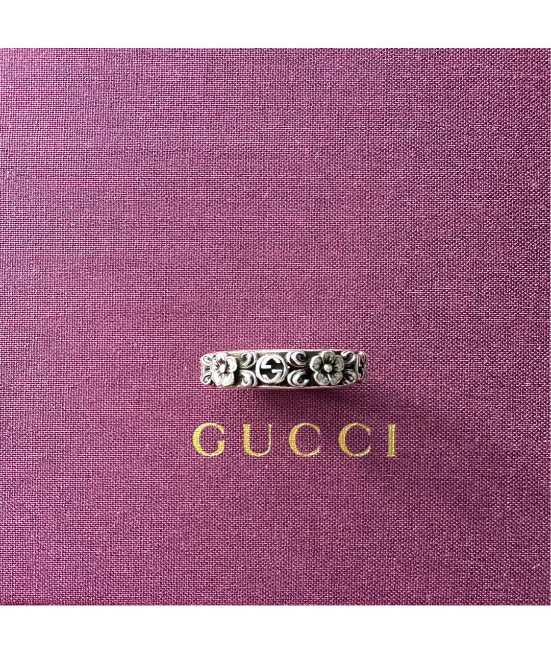GUCCI Серебряное серебряное кольцо, фото 2