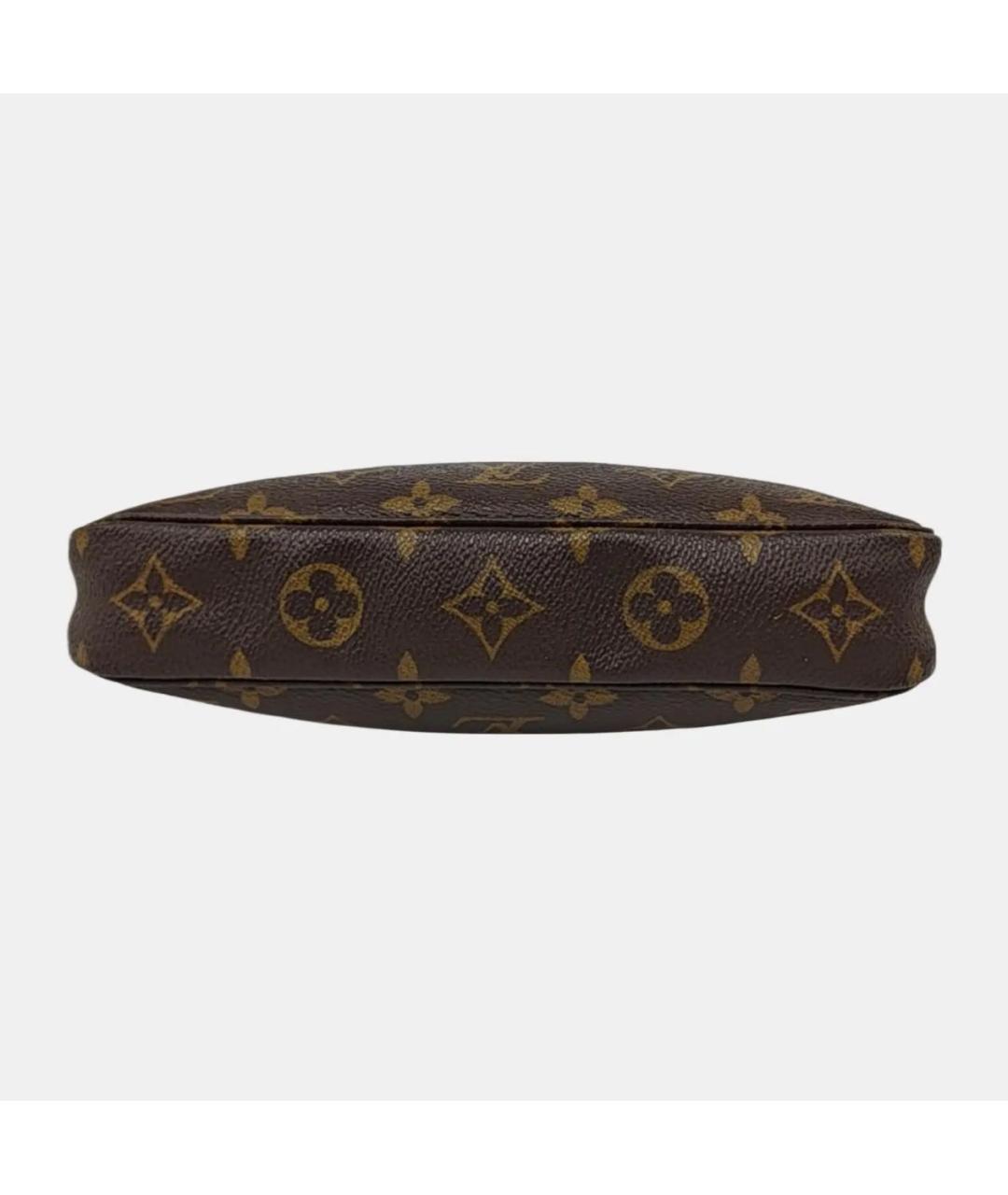 LOUIS VUITTON Коричневая кожаная сумка с короткими ручками, фото 4