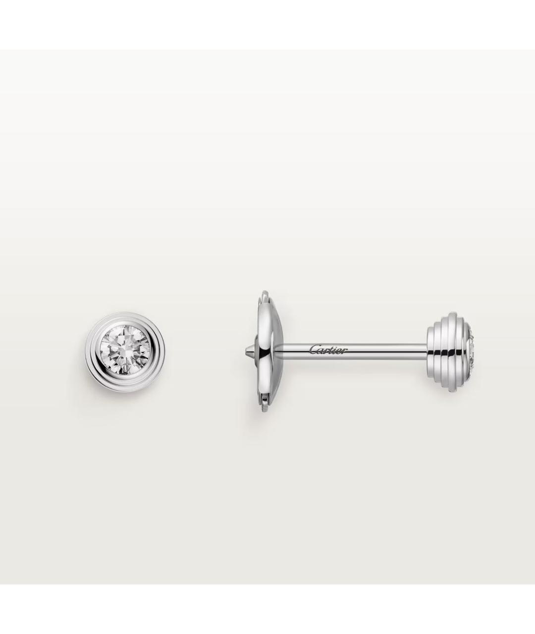 CARTIER Серебряные серьги из белого золота, фото 5