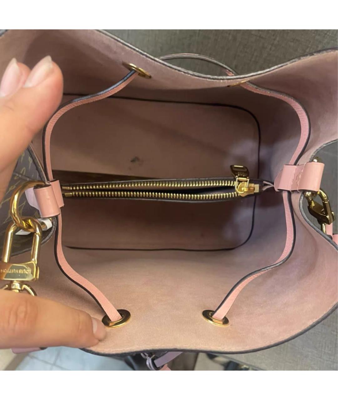 LOUIS VUITTON Розовая кожаная сумка через плечо, фото 7
