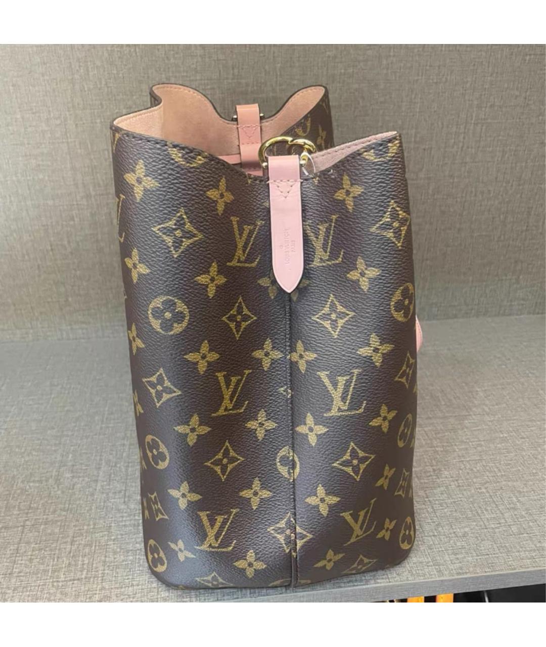 LOUIS VUITTON Розовая кожаная сумка через плечо, фото 3