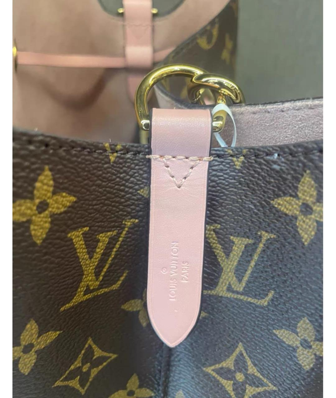 LOUIS VUITTON Розовая кожаная сумка через плечо, фото 4