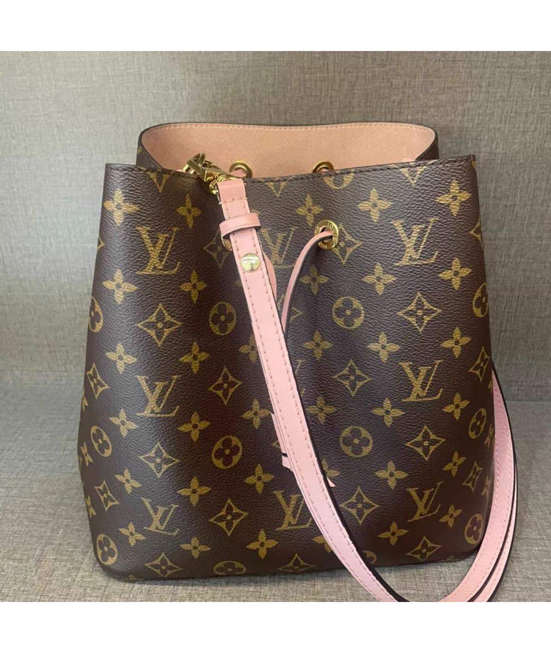 LOUIS VUITTON Розовая кожаная сумка через плечо, фото 8