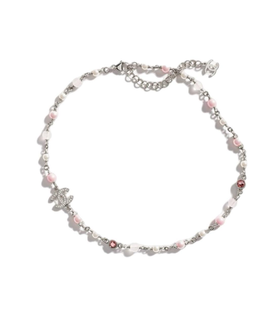 CHANEL Розовое жемчужное колье, фото 1