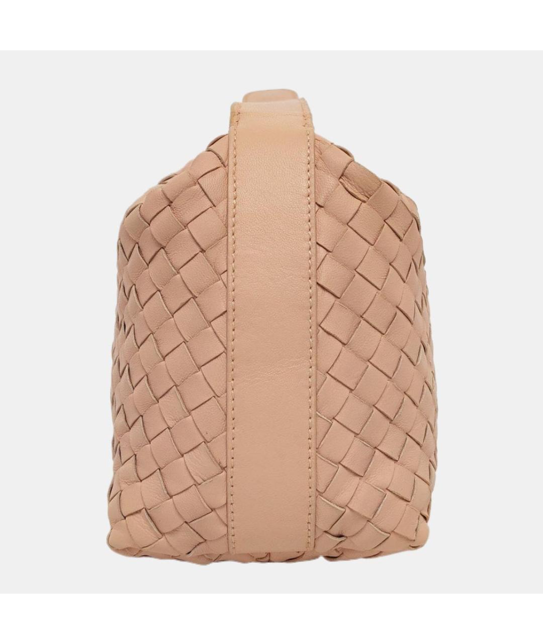 BOTTEGA VENETA Розовая кожаная сумка с короткими ручками, фото 2