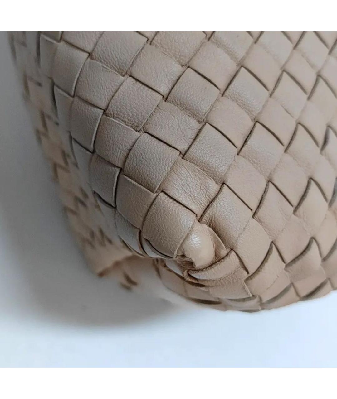 BOTTEGA VENETA Розовая кожаная сумка с короткими ручками, фото 8